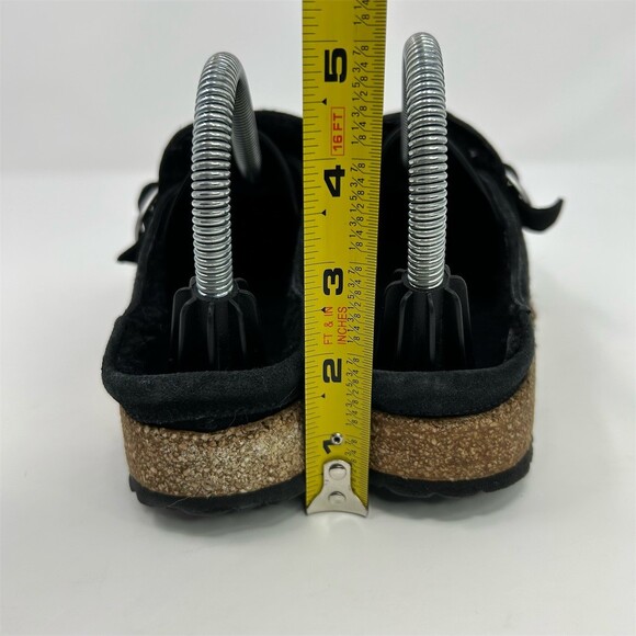 Birkenstock Buckley Shearling Clog Mule Black Slip-On Size 6 EU 37 Medium/Narrow - Picture 8 of 11